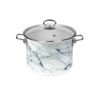 Кастр.цил.об. 5л (белая) Белый мрамор,72304-562/4.01