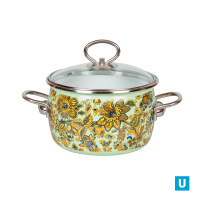 Кастрюля сф. 1,5л "Империя/Imperio", салат., 8SA165S