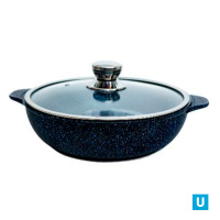 Жаровня 26см.,серии"Мегалит 14",Гранит  а/п, ст/кр, в инд/уп