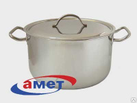 Кастрюля  9 л цельнотянутая с ТРС-3 (d280 h160)