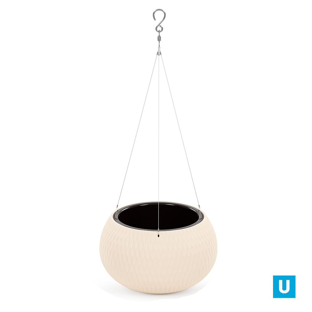 Кашпо "Жемчужина" 7л подвесное Бежевый (уп.2)