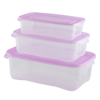 Комплект контейнеров для СВЧ "КАСКАД" 3шт (0,7/1,2/2,2л) прямоугольный 