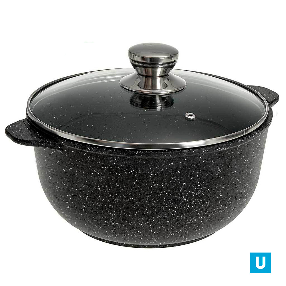 Кастрюля-казан 6 л "Орион" Мрамор, а/п, ст/кр. инд. упаковка