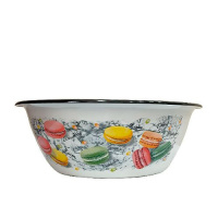 Миска 2л (белая) Цветное печенье, арт,40304-102/5