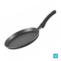 Блинница   220 мм "РУССКАЯ КУХНЯ" 1 руч. б/кр, толщ. 2,4мм