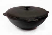 Кастрюля 12л чуг. с/кр 4ручки