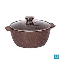 Кастрюля 1л АП Гранит коричневый арт. 41806