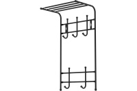 Вешалка настенная с полкой (ВПТ5/Ч, ВПТ5М/Ч черный) 710*400*270