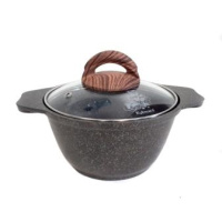 Кастрюля 1л со стеклянной крышкой, АП линия "Granit ultra" (original)