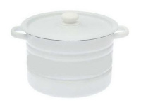  Кастрюля цилиндрическая 12 л светлая с пл. кнопкой