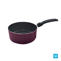 Кастрюля 2,0 л, "КРУЖЕВО" 180 мм, 1 ручка б/кр, внутр.полихромное покр. Сплав А5