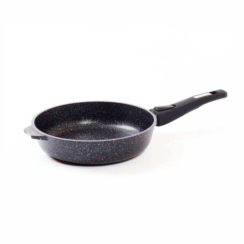 Сковорода индукционная 28см АП Гранит чёрный Индукция Про со съемной ручкой арт. 028802И