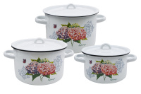 Набор из 3 пред.№33 "Розовая гортензия", белосн., 1с33