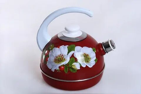 Чайник 3,5л. (конс. ручка) - бордовый / маричка
