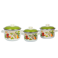 Набор из 3 пред.№02 "Вкусный компот", белосн.цил. 2,0; 3,0; 4,0 л, 6KB021M