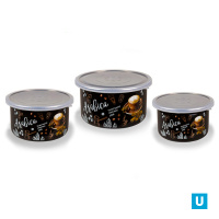 набор Салатников Арабика (корич), арт.(цилиндр 1,0л,1,9л,2,5л)