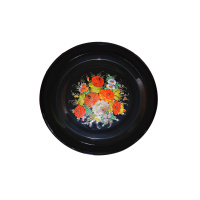 Блюдо 4,5л, чёрн., Жостово, 1с11с/Д