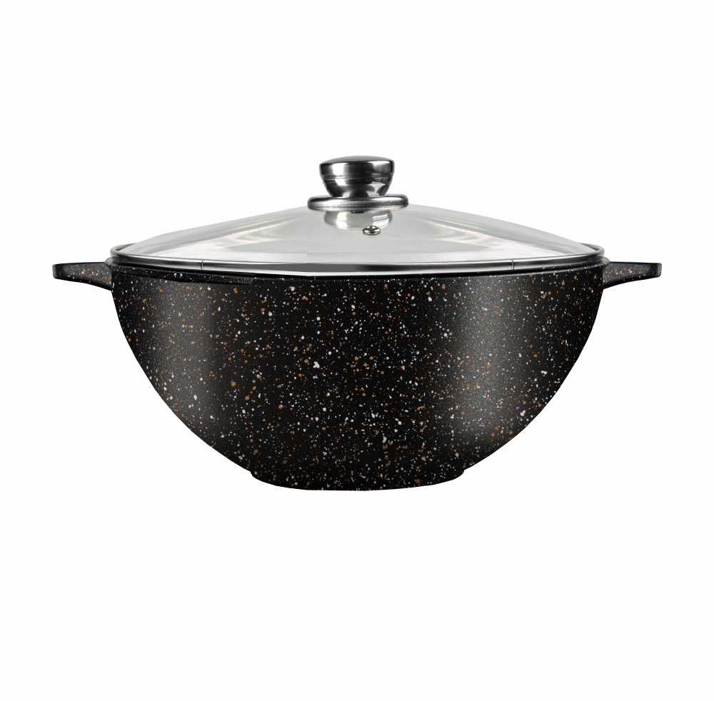 Казан для плова 4 л "Мегалит 18" а/п, ст./кр. ТМ "ГАРДАРИКА" 2004-18-10  