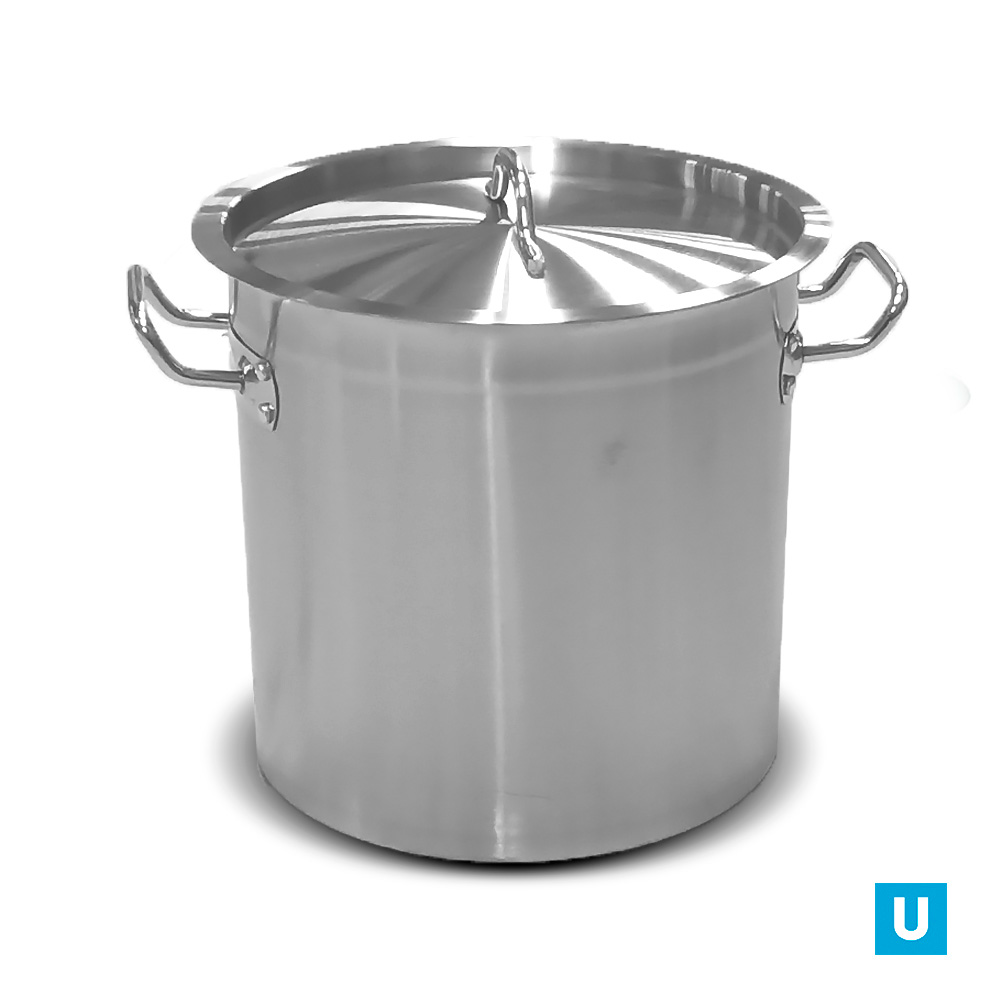 Бак нержавеющий 30л., Арт.NB-30-35-35 (d 35см, h 35см) ТРС Капсульное дно индукция